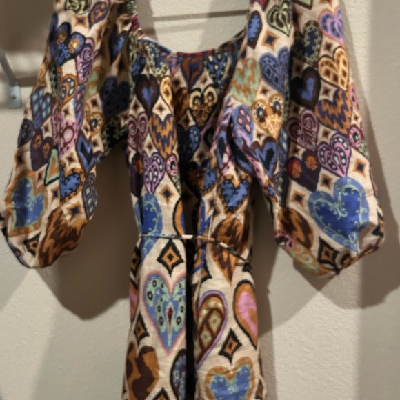 FARM Rio Colorful Heart Pattern Mini Dress - Picture 6 of 6